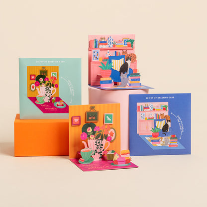 Birthday Fan Pop Up Greeting Card (12972)