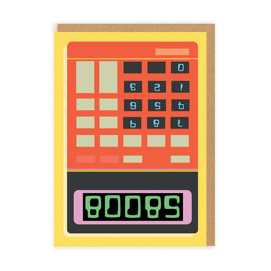 Boobs Calculator Greeting Card (8274)