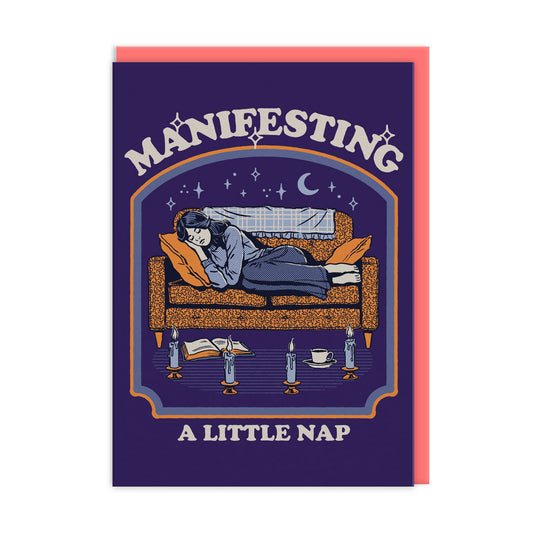 Manifesting A Little Nap Greeting Card (13333)