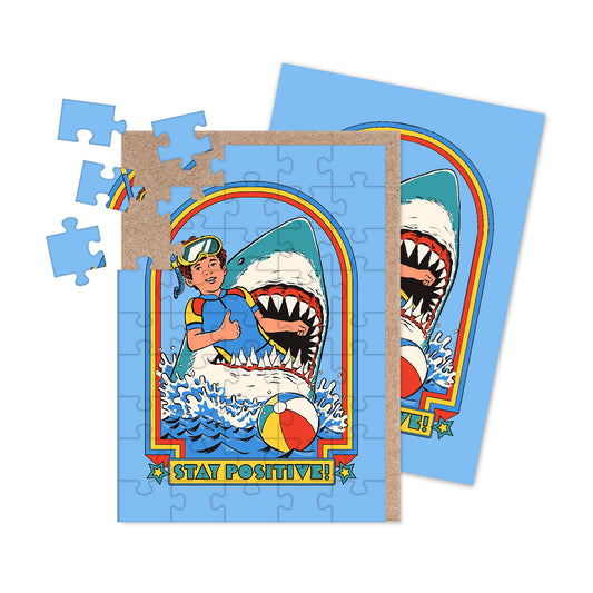 Stay Positive Jigsaw Greeting Card (A6) (12949)