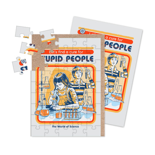 Cure For Stupid People Jigsaw Greeting Card (12950)