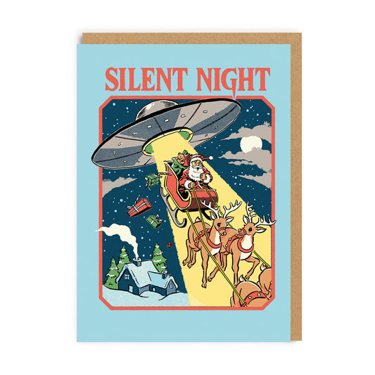 Silent Night UFO Greeting Card