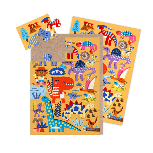 Dinosaurs Jigsaw Greeting Card (13801)