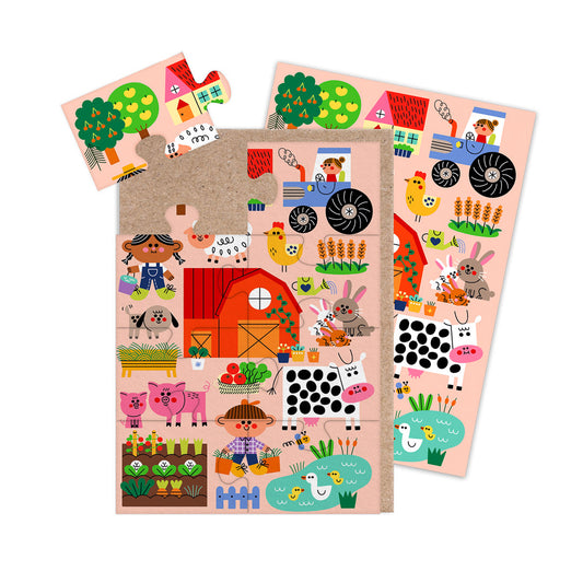 Farm Jigsaw Greeting Card (13802)