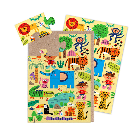 Jungle Jigsaw Greeting Card (13805)