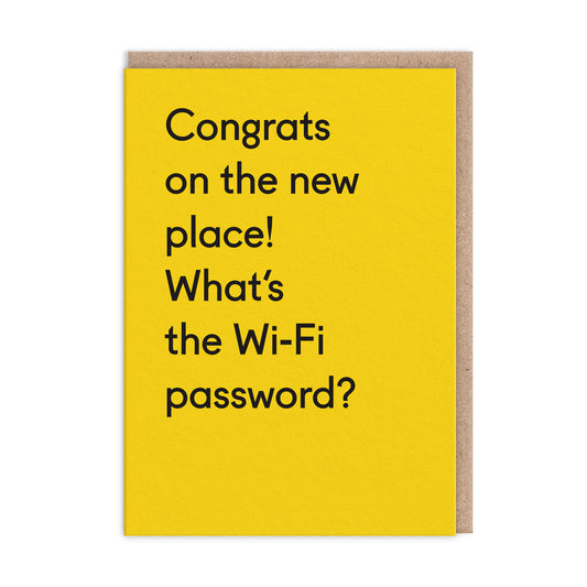 What's The Wifi Password Greeting Card (12393)