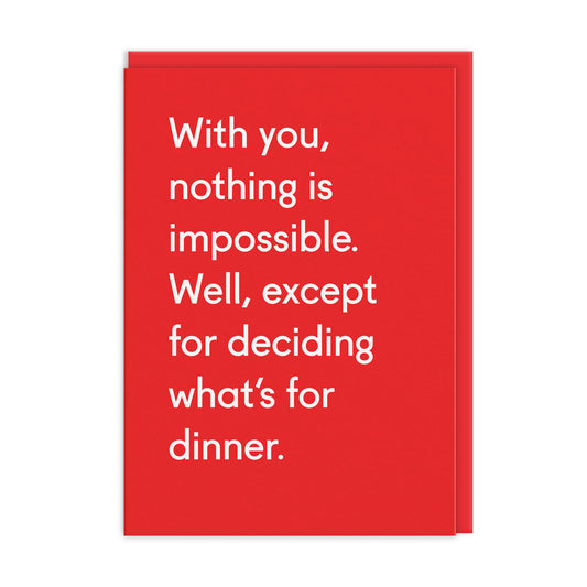 Deciding What's For Dinner Greeting Card (12569)