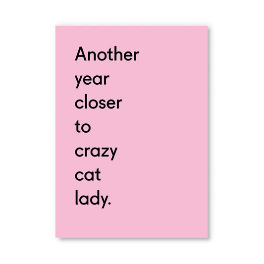 Crazy Cat Lady Postcard (12314)