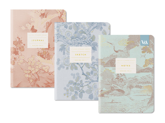 Eastern Elegance Premium 3x Stitched Notebook Set (A5 Mini) (13615)