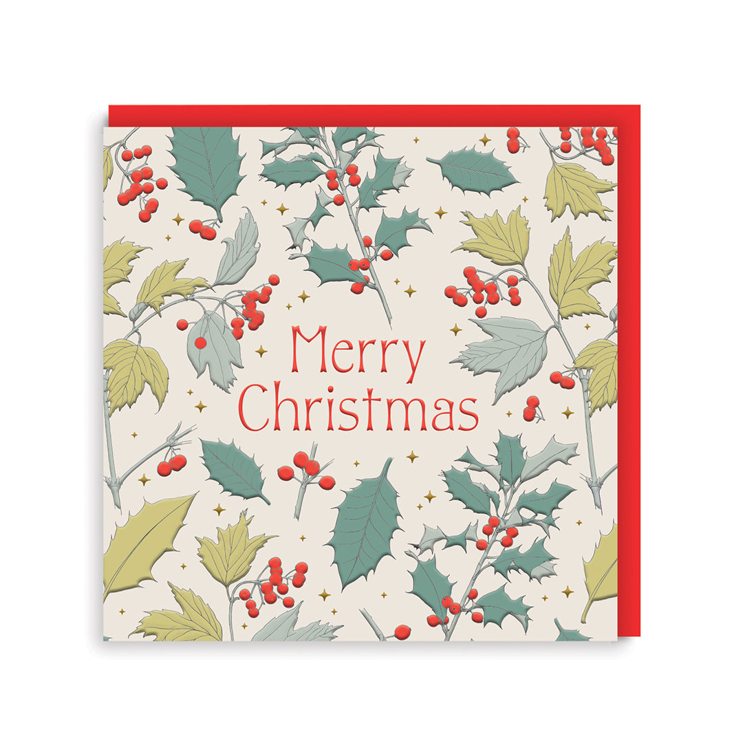 V&A Festive Foliage Greeting Card Set (Pack of 9) (13569)