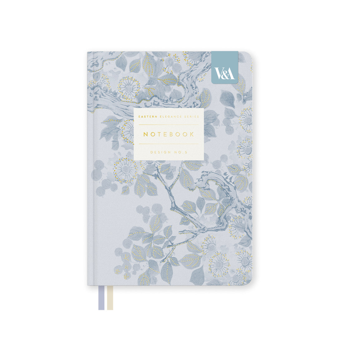 Eastern Elegance Blossom Tree Fabric Hardback Notebook (B6) (13610)