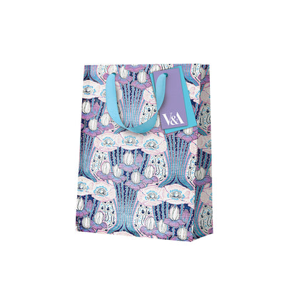 Neon Floral Pink Poppies Medium Gift Bag (12560)