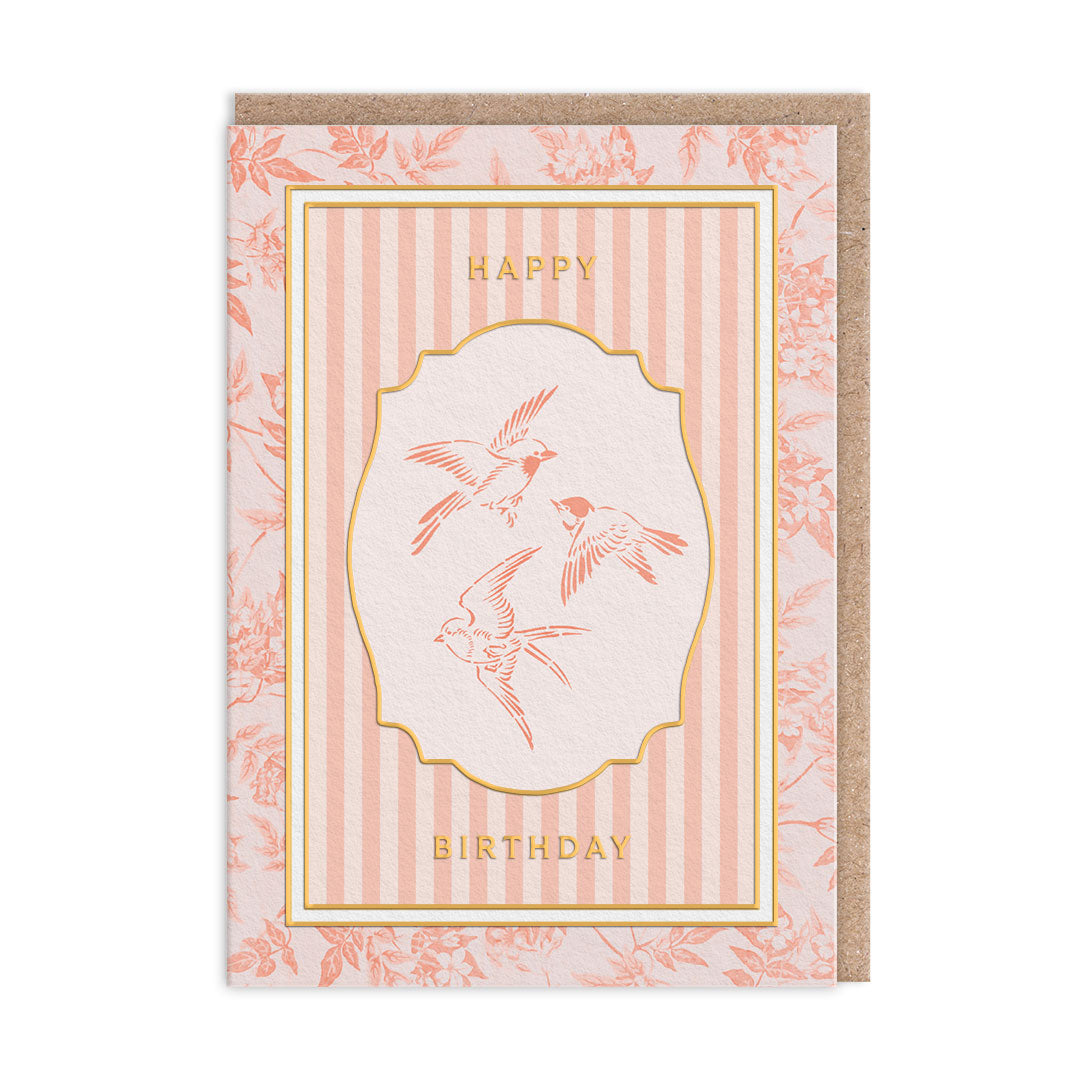 Cottagecore Collection of Birds Greeting Card (12606)