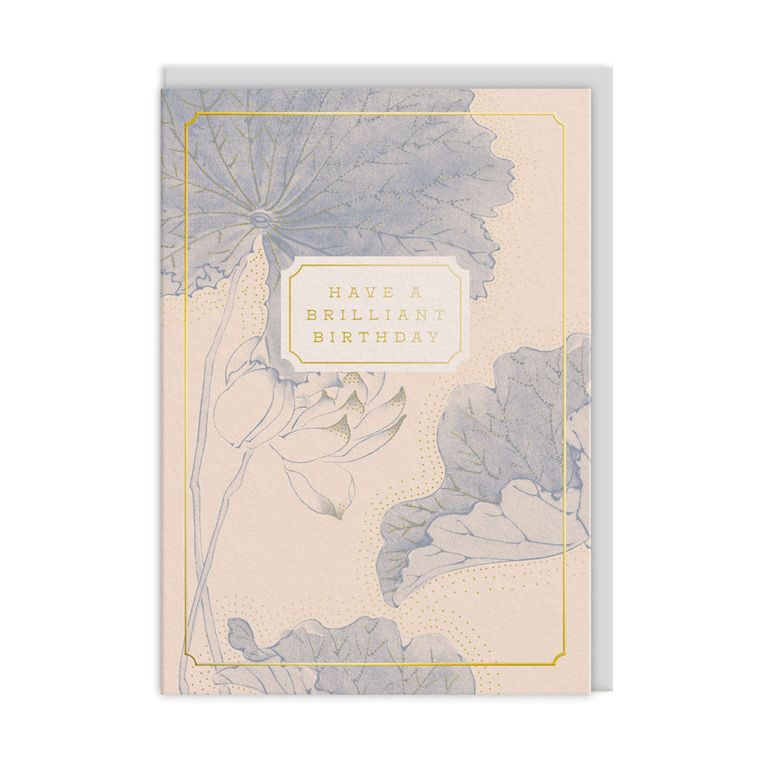 Eastern Elegance Water Lillies Greeting Card (13621)