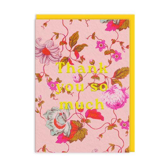 Thank you Flowers Greeting Card (13752)
