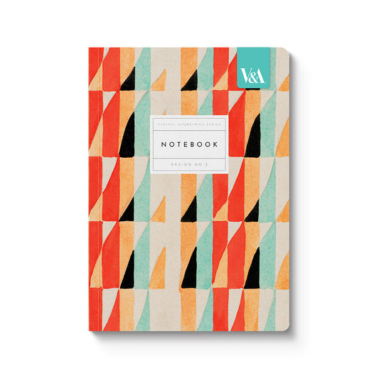 Playful Geometrics Red Prism Premium Paperback Notebook (A5) (12534)