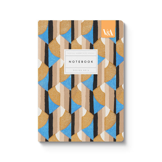 Playful Geometrics Deco Gold Premium Paperback Notebook (A5) (12535)