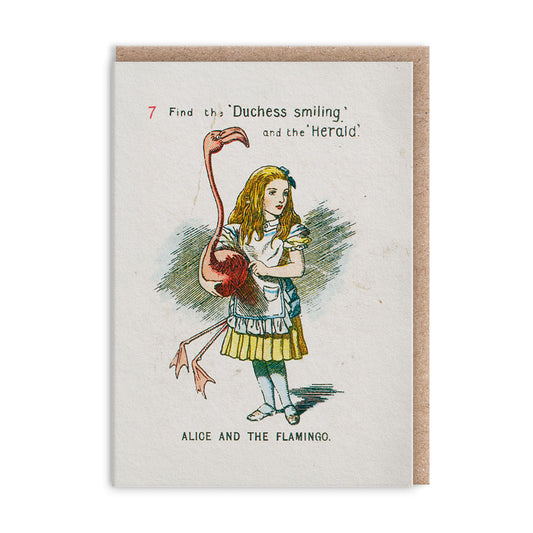 Alice and the Flamingo Mini Greeting Card (14365)