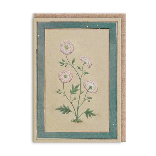 Mughal Flowering Plant Mini Greeting Card (14366)