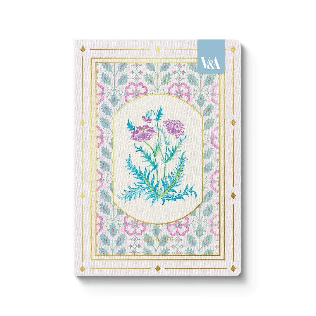 Cottagecore Purple Poppies Premium Paperback Diary (A5) (12668)