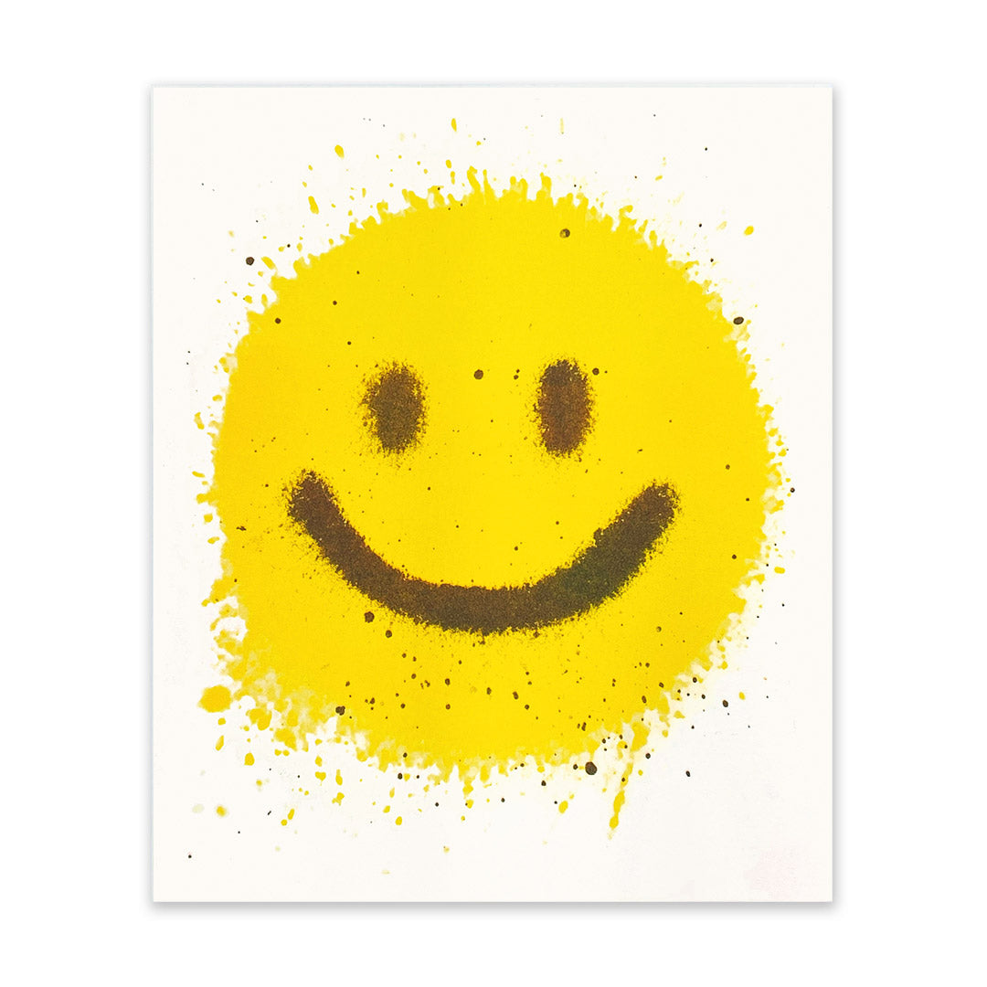 Spray Paint Smiley Art Print (10959)