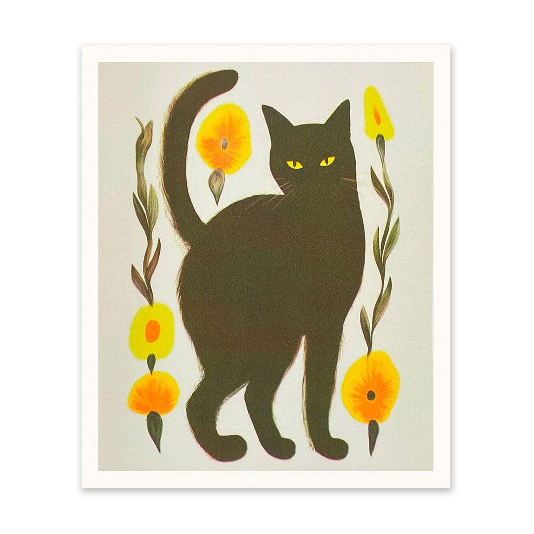 Black Cat Art Print (10990)