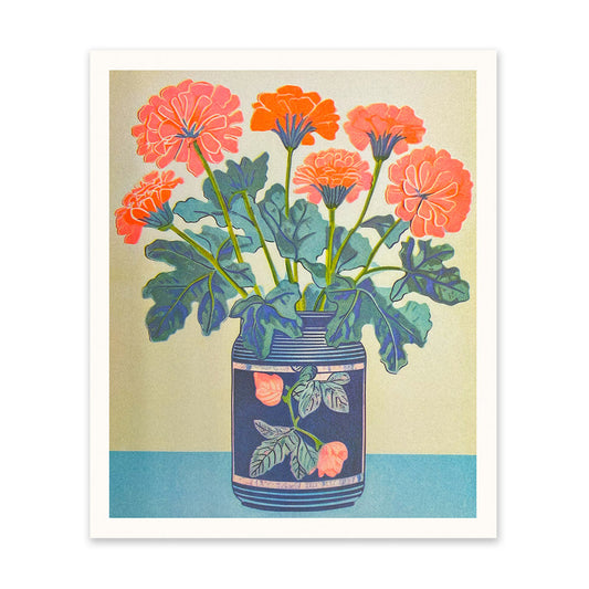 Zinnias Art Print (11002)