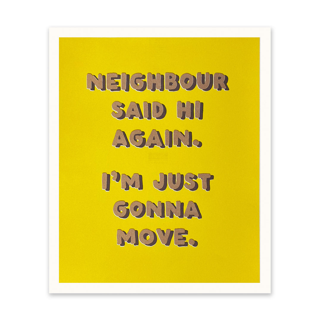 Neighbour Art Print (11049)