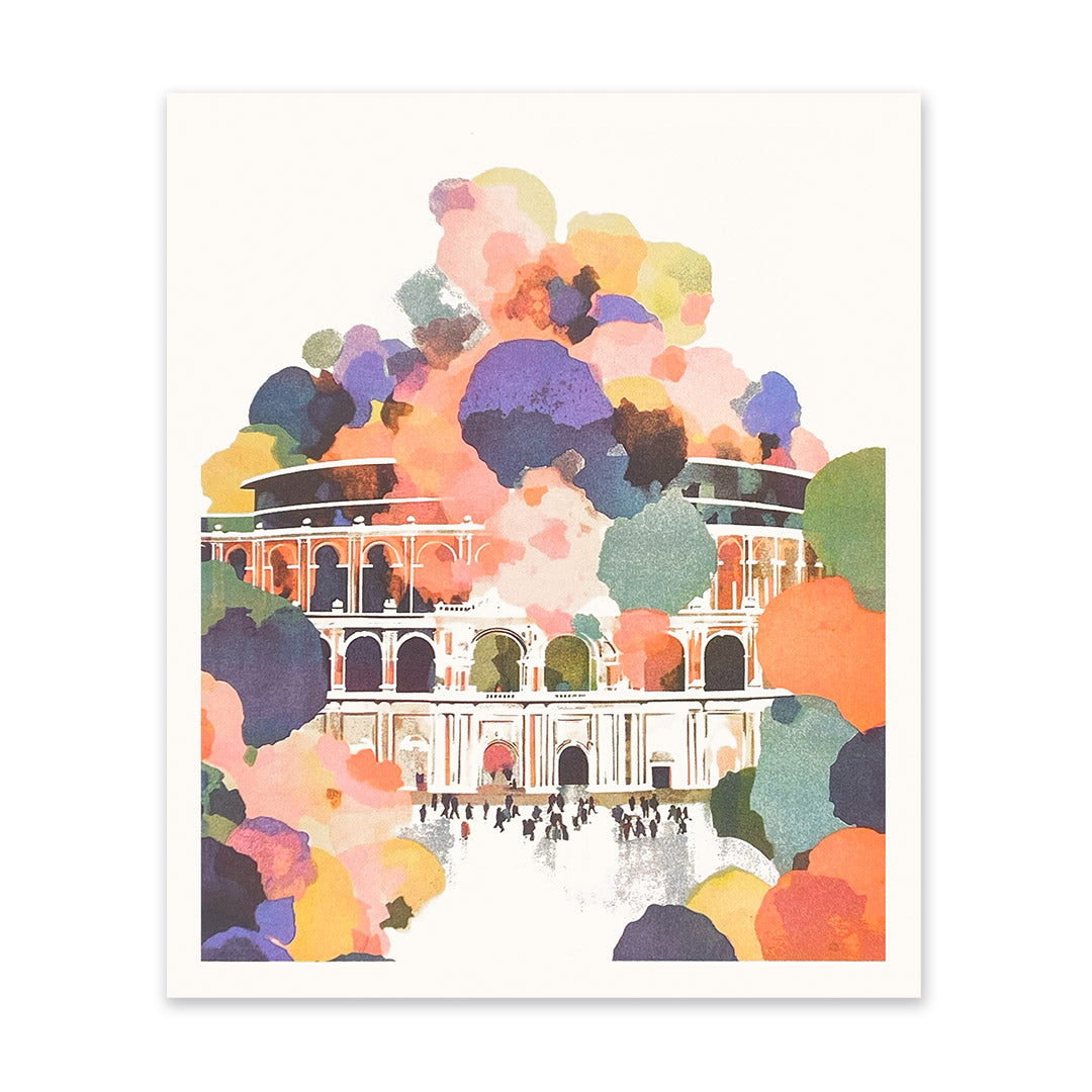 Royal Albert Hall Abstract Art Print (11118)