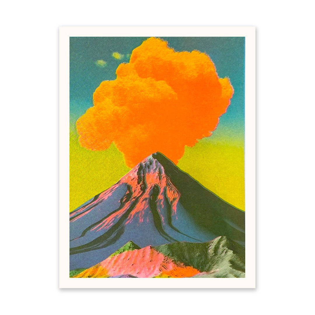 Neon Volcanoes 4 Art Print (10902)