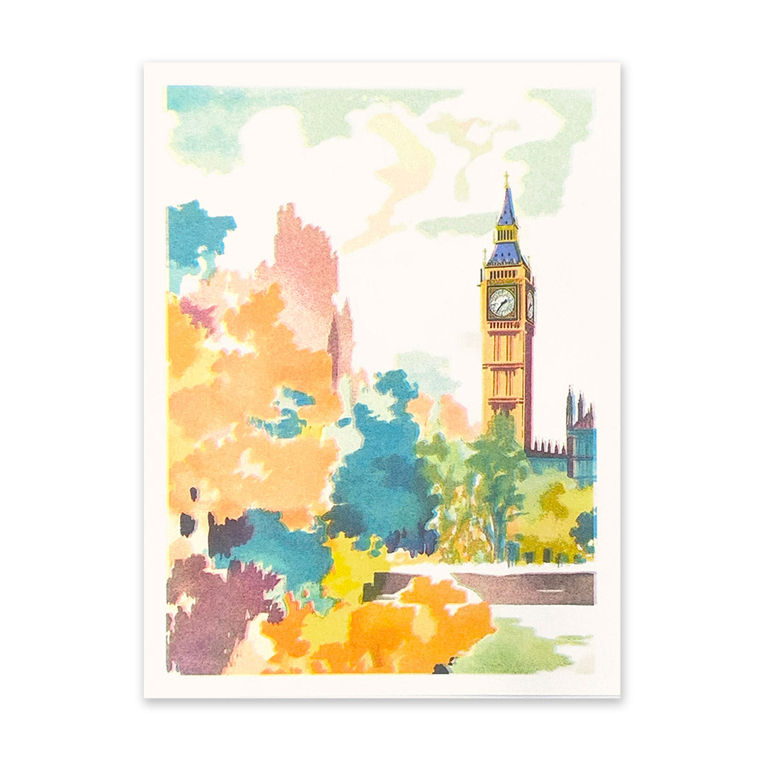 Big Ben 1 Riso Print (8x6)(11103)