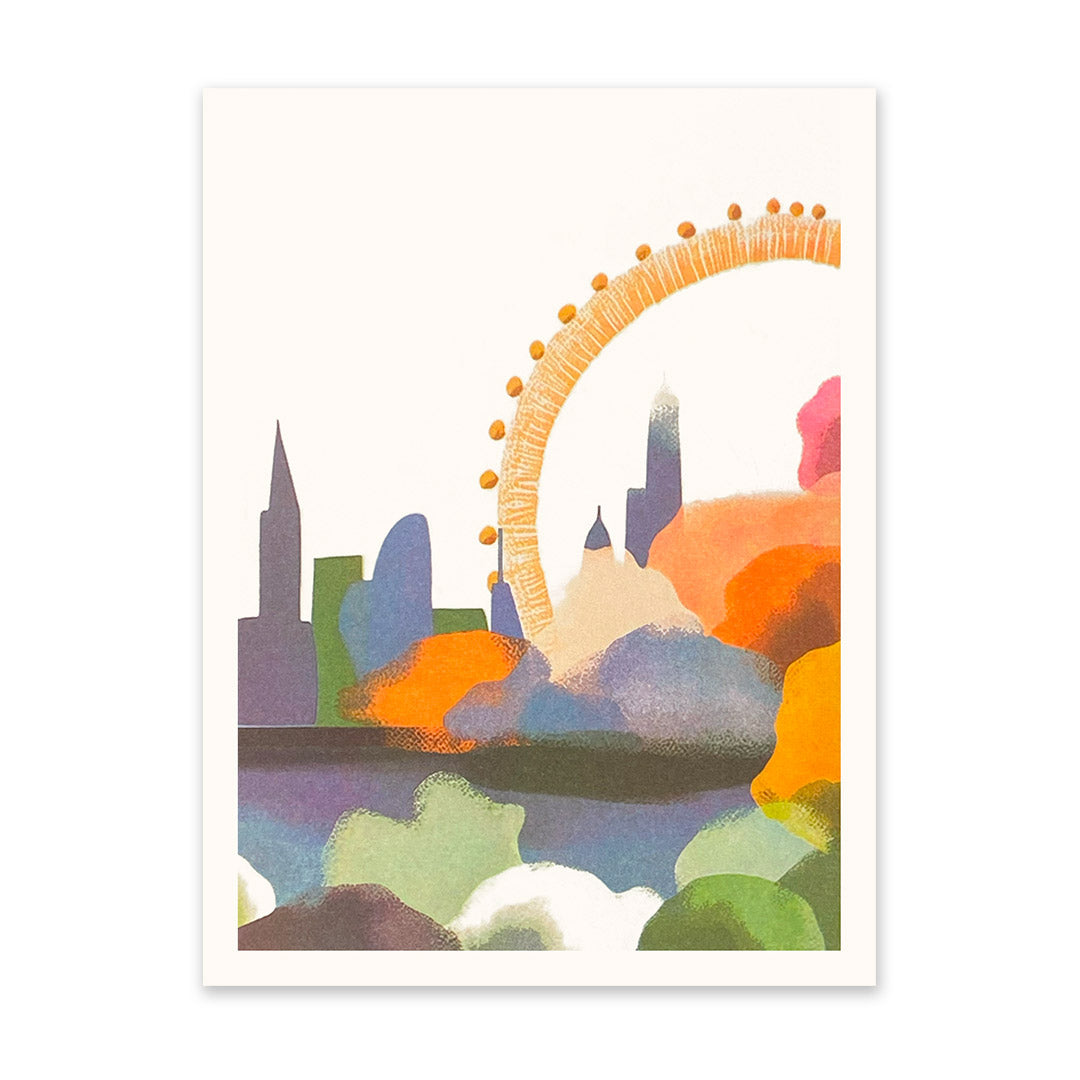 Abstract London Eye Art Print (11105)