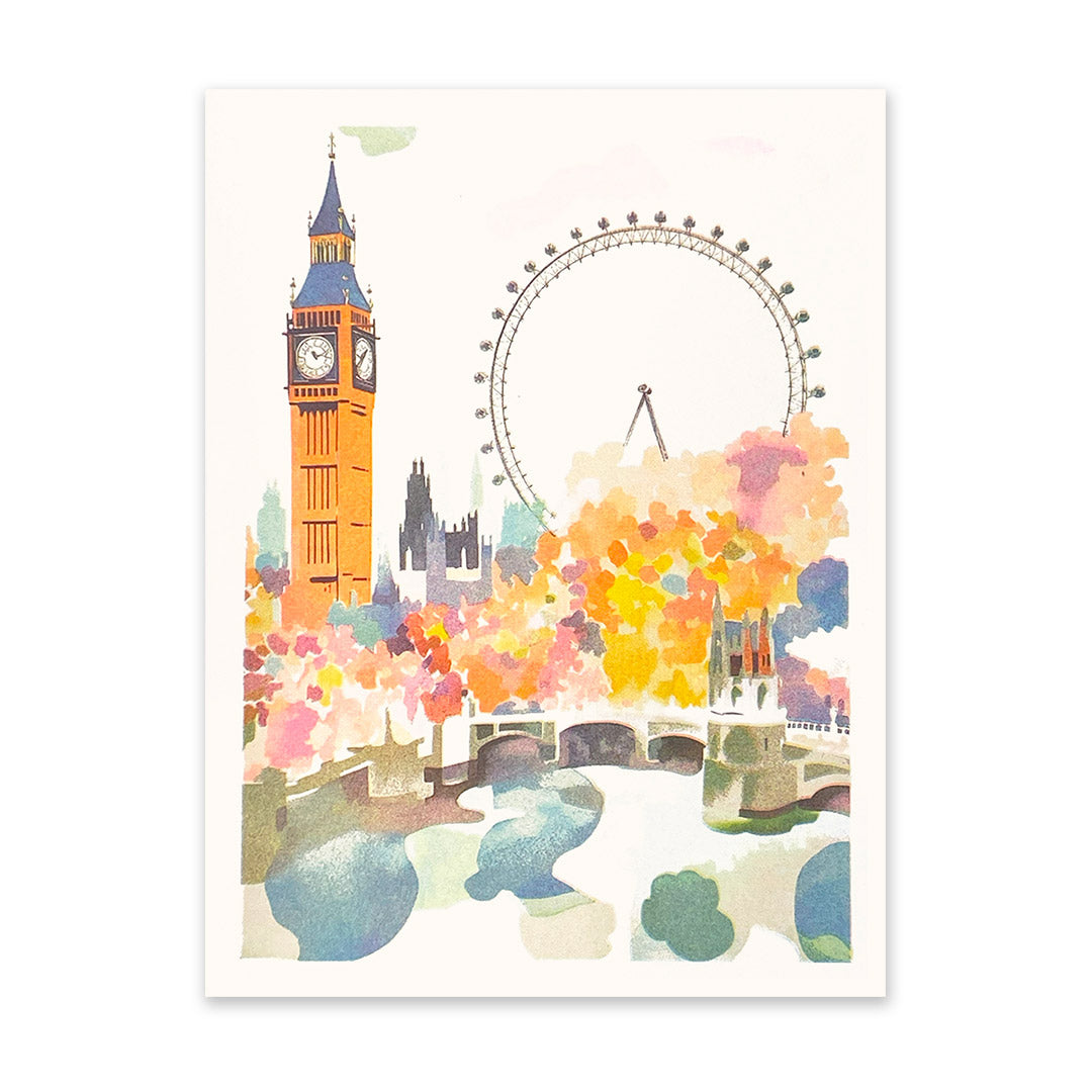 Big Ben & London Eye Art Print (11106)