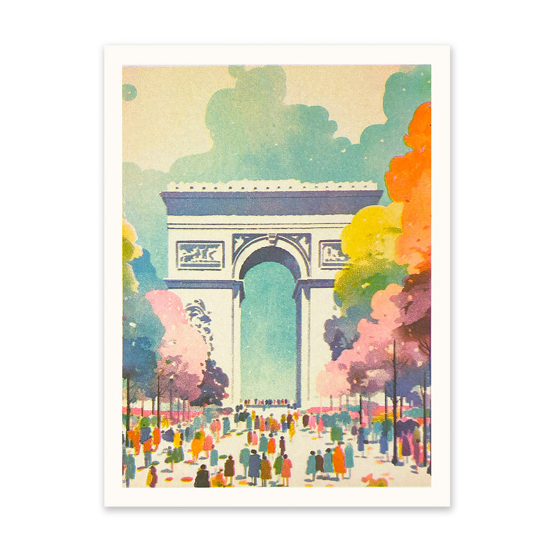 Paris 3 Riso Print (8x6)(11179)