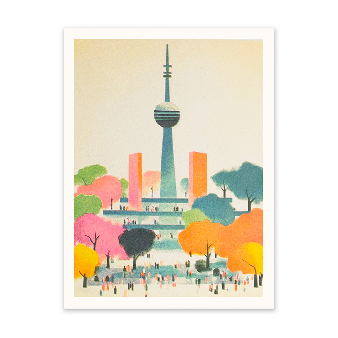 Berlin 1 Riso Print (8x6)(11186)