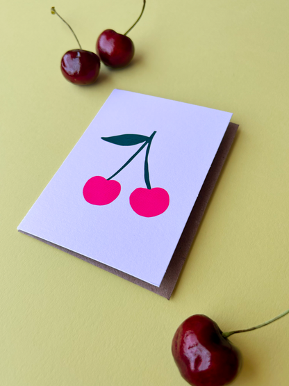 Cherries Mini Greeting Card (14378)