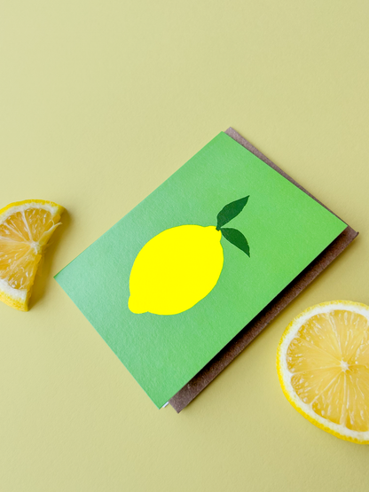 Lemon Mini Greeting Card (14380)
