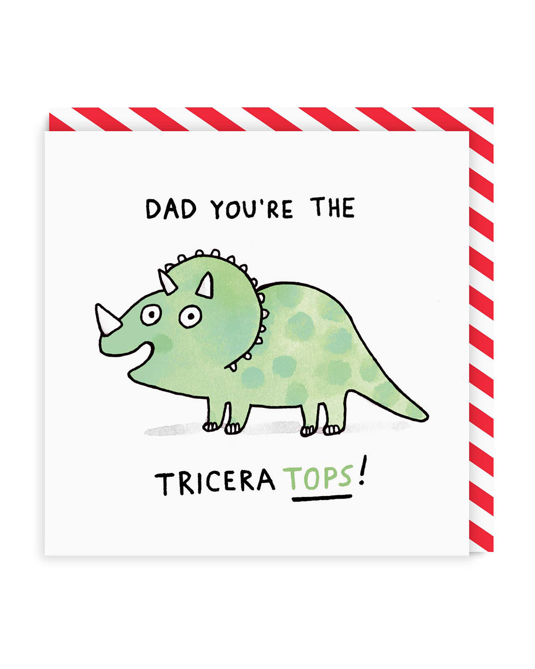 Dad You're The Triceratops Square Greeting Card