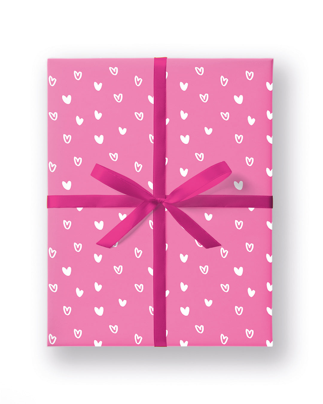 Neon Hearts Flat Giftwrap
