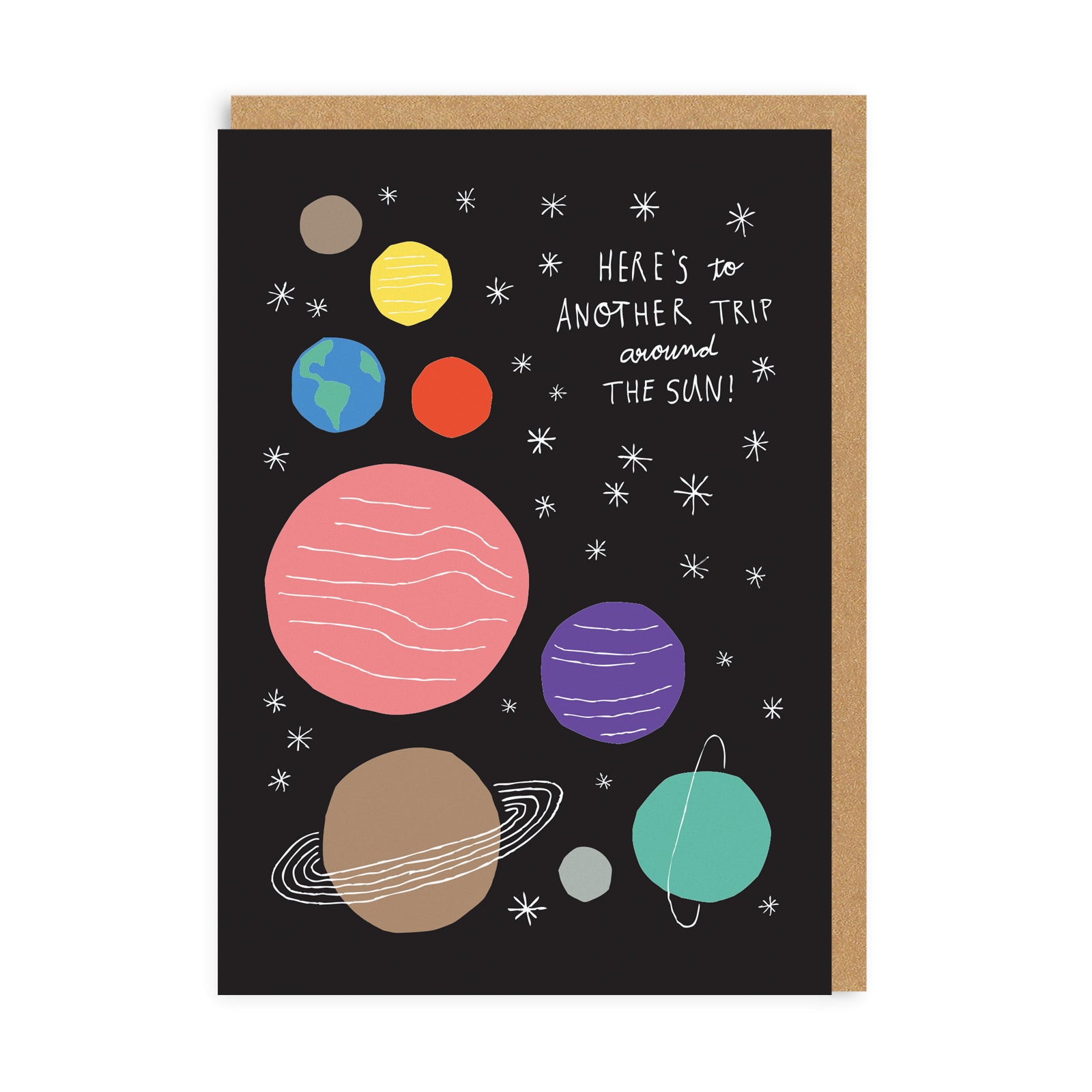 Around The Sun Birthday Card