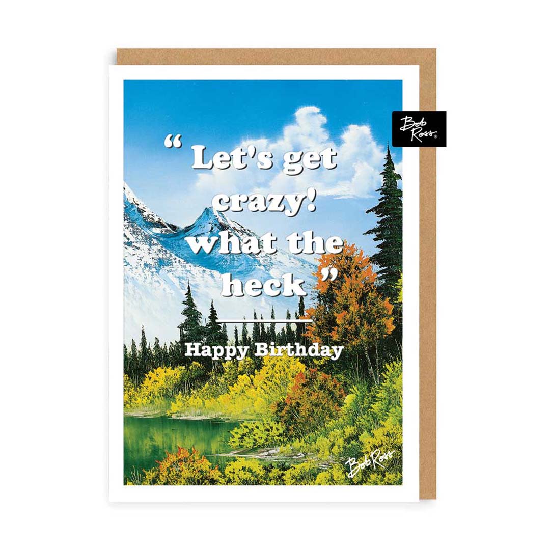 Let's get crazy - forest & mountain Greeting card