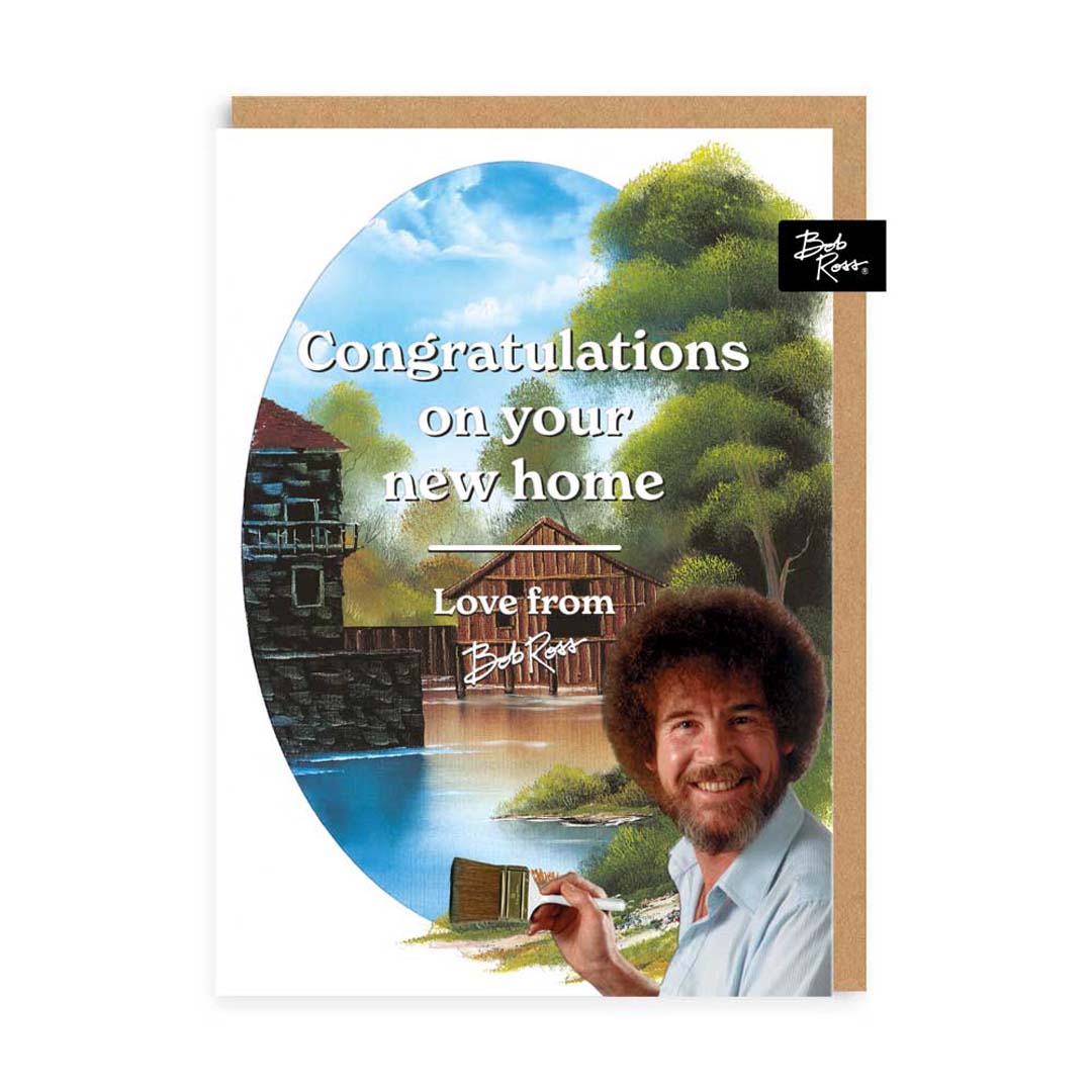 Bob Ross River House New Home Card
