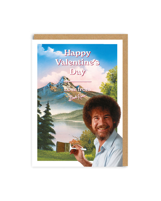 Bob Ross Happy Valentine's Day Card