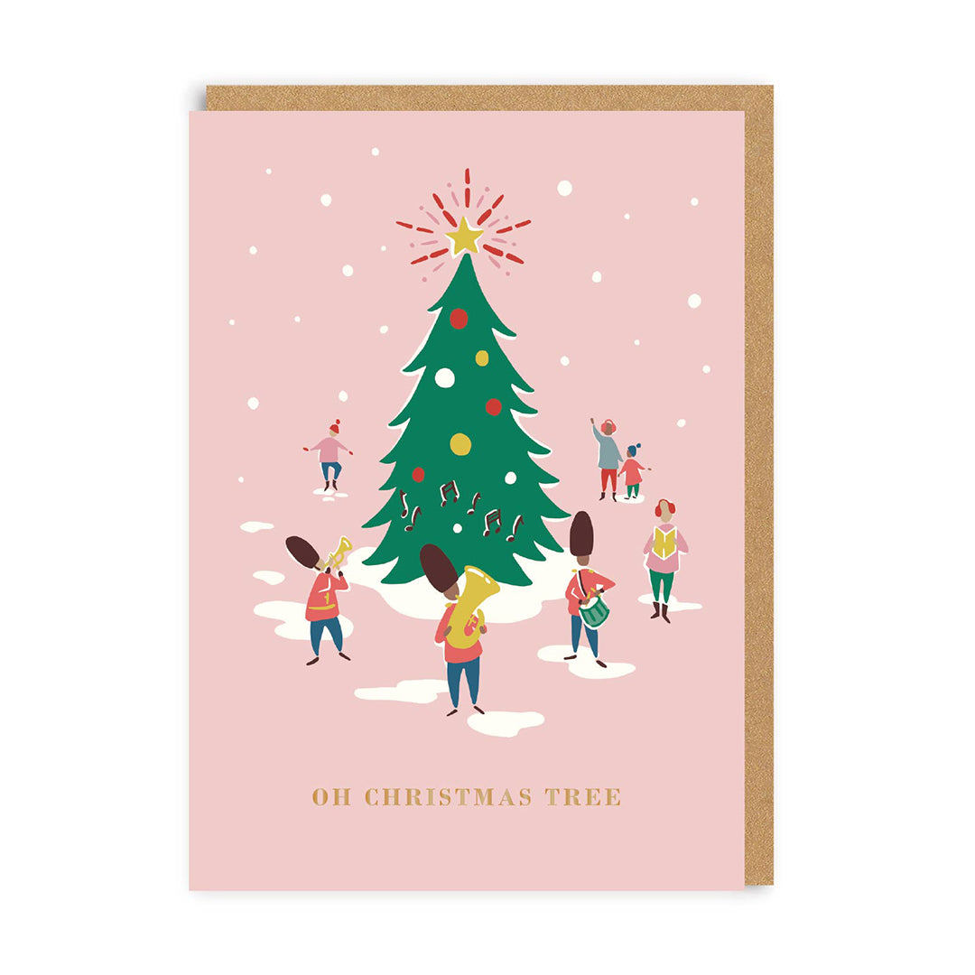 Oh Christmas Tree Band Greeting Card