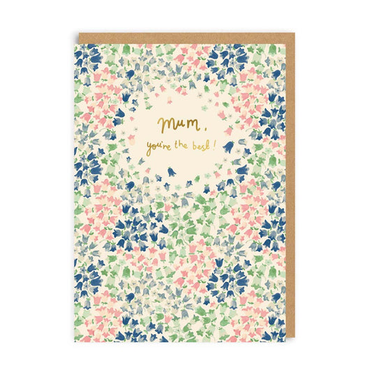 Mum, You're The Best! Bluebells Greeting Card