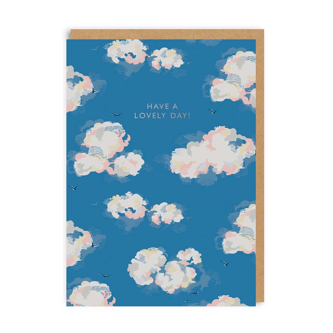 Cath Kidston Have A Lovely Day Clouds Greeting Card