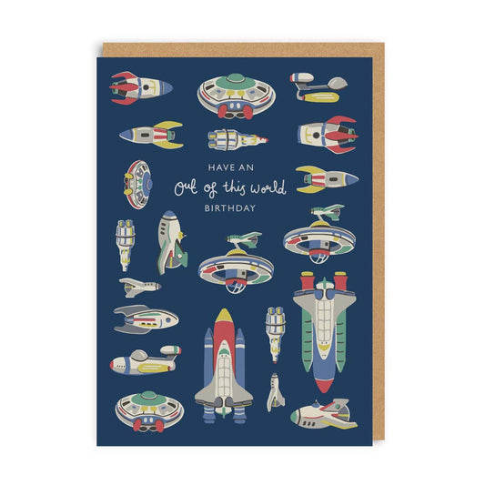 Out Of This World Birthday (AOP) Greeting Card