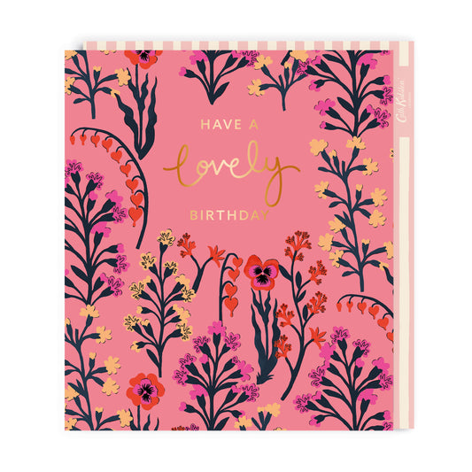 Cath Kidston Pink Floral Large Birthday Card