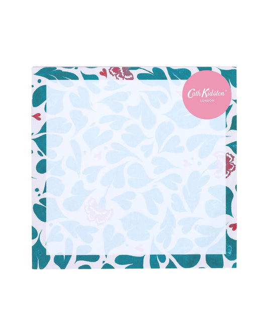 Cath Kidston Marble Heart Green Sticky Notes