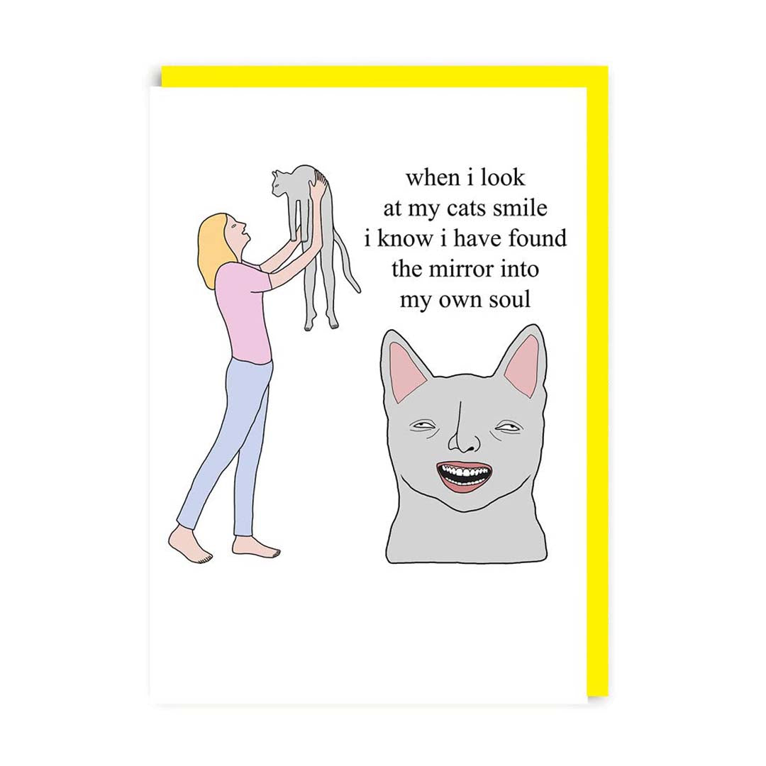 Cat's Smile Greeting Card